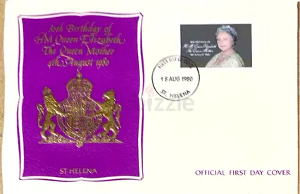 Official First Day Cover: 90th Birthday of Queen Elizabeth, The Queen Mother