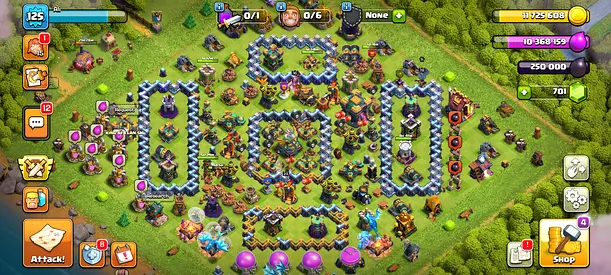 Clash of Clans TH 14 near Max