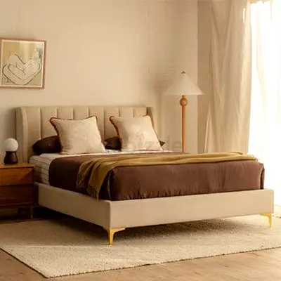 Elegant beige colour 160*200 queen bed