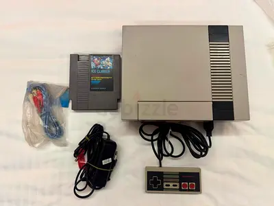 Classic Nintendo NES Console with Games and Accessories