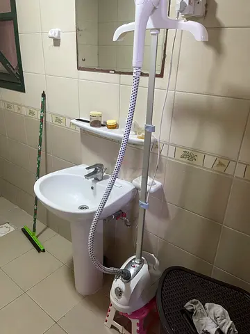 Steam iron with stand and board