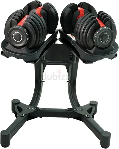 Smart ADJUSTABLE DUMBBELLS with Heavy-Duty Stand