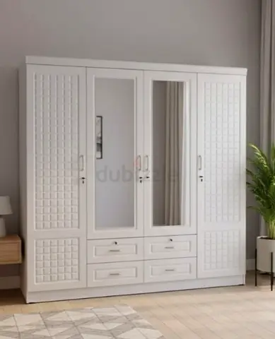 Stylish White Wardrobe with Unique Design