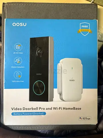 AOSU VIDEO DOORBELL PRO and WIFI HOME BASE ( New Open Box)