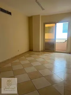 One bedroom apartment with living room for rent in Al Qasimia – Al Nad, featuring a spacious layou