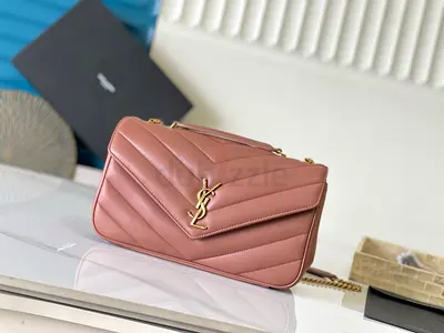 Saint Laurent LouLou Medium Bag in Hortensia Matelasse Lambskin