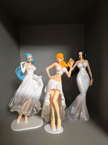 One Piece Banpresto Lady Edge Wedding Nami Vivi and Boa Figure