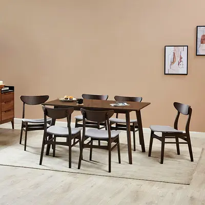 Stylish Wooden Dining Set with Chairs