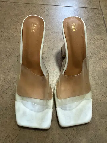 Stylish Transparent Block Heels