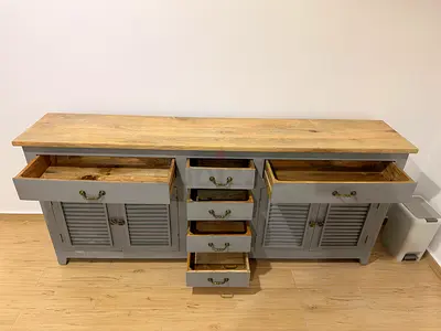 URGENT SALE- Rustic Wooden Sideboard with Multiple Drawers with good storage and exquisite look