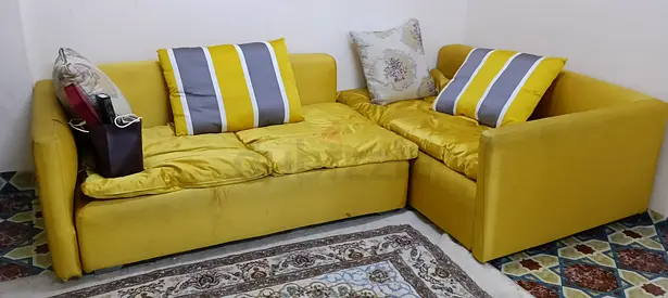 Stylish Yellow Sofa Set