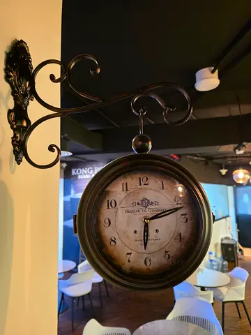 Vintage Table Clock with Elegant Stand