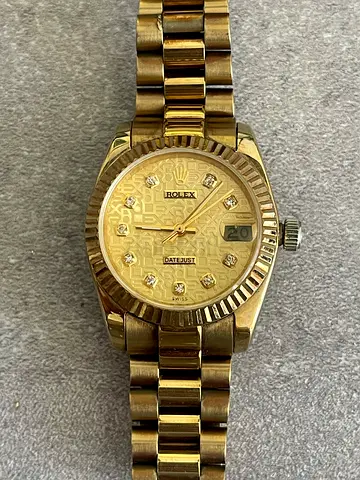 Rolex Copy/Replica, Full Gold, Women Watch