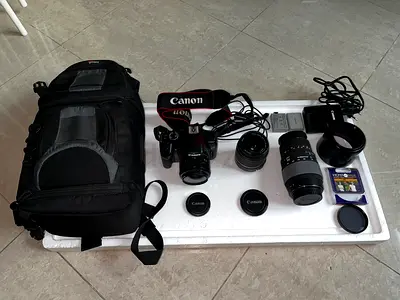 Canon DSLR Camera 450D Bundle with bag  Accessories