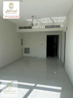 One bedroom, living room, and balcony in Al Taawun, directly on the Dubai exit. Brand new building,