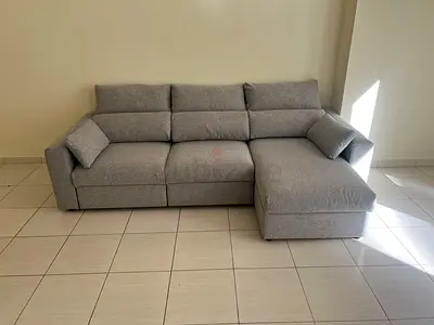 IKEA Esklstuna L Shape Sofa Gray Good Condition