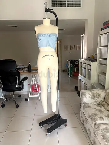 Fashion Design Mannequin. Full length arms (collapsible) and legs for draping.