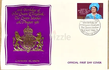 Official First Day Cover: 80th Birthday of HM Queen Elizabeth The Queen Mother