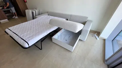 Wide arm L-Shaped vimle ikea sofa bed with mattress