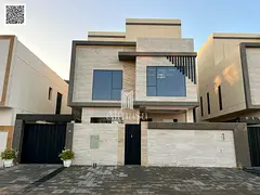Luxury villa with European design, large area, two floors with roof + swimming pool for sale in Al Y