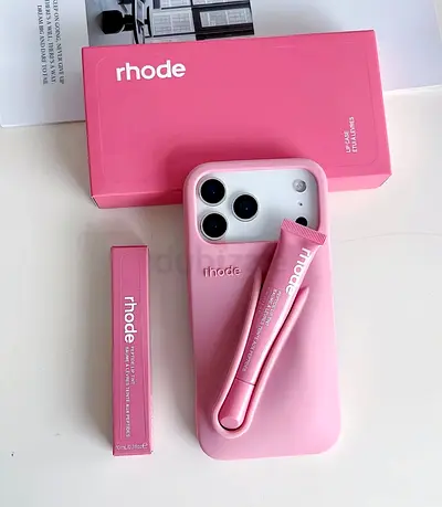 Original Rhode Pink iPhone Case with Lip Treatment Duo FOR IPHONE 16