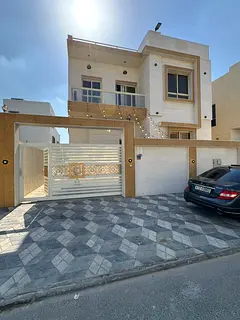 Luxury Villa for Sale in Al Yasmin – Ajman, 5 Master Bedrooms, Maid Room, 7 AC Units, Solar Power 