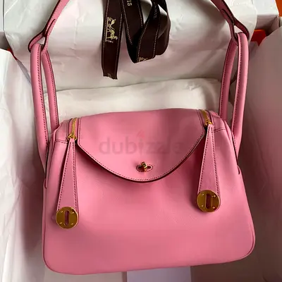 Hermes Lindy 26 In Rose Confetti Swift Calfskin