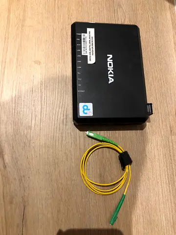 Nokia Router with Connection Cable as switch or firbre optics connection
