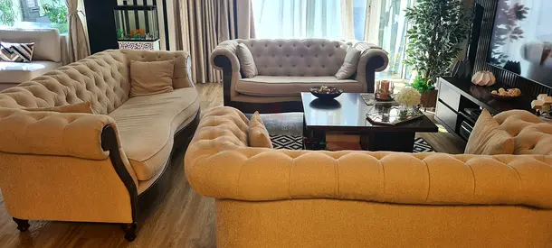 Elegant Vintage-Style Sofas Set for Sale