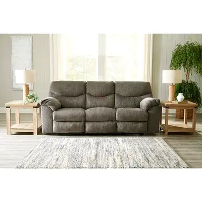 Comfortable 3-Seater Sofa with Side Tables