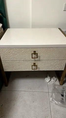 Elegant Two-Door Cabinet with Textured Finish