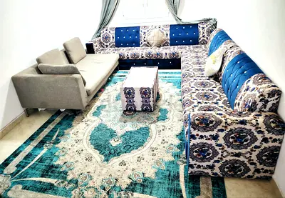 Luxury Corner Sofa Set — Complete  Ready to Use