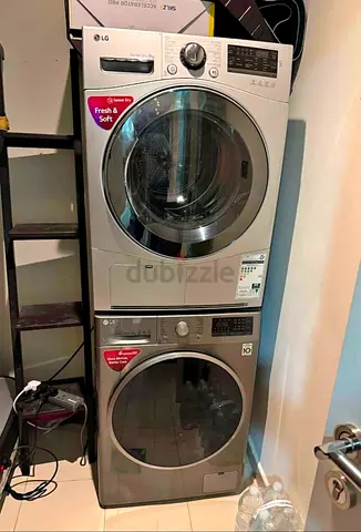 Free delivery LG brand Steam 10.5 kg washer 9 kg Separate dryer set like new condition