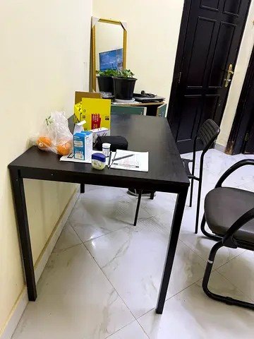 Sturdy Black Study Table