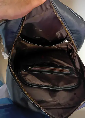 Stylish pure Leather Backpack in Excellent Condition