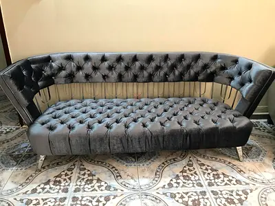 2 Stylish Designer Sofas and Leather Chair