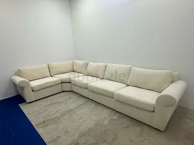 Like new condition pottery barn corner sofa