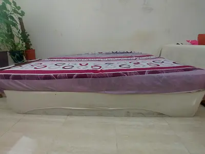 Bed with mattress