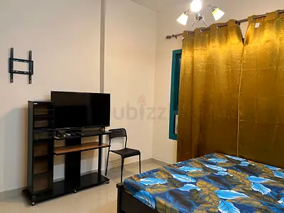 Spacious Private Room with Private Washroom LED TV for Indian Couples or Working Ladies with Balcony