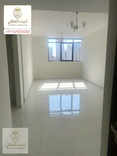 Two bedrooms, a living room, and a balcony in Al Taawun, right on the Dubai exit. Brand new building