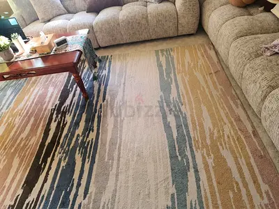 Stylish Modern Area Rug Carpet with Soft Neutral Tones | made in Turkey 200 x 290cm