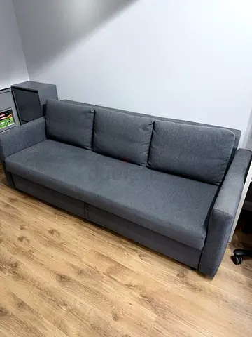 Comfortable Gray Sofa-bed with storage for Sale