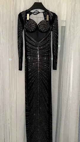 Sheer Embellished Dress