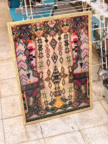Handcrafted Colorful Abstract Rugs vintage Moroccan