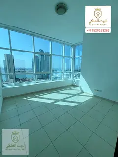 One bedroom and living room in Al Taawun with free parking and a beautiful open view With a balcony