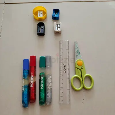 Glitter glue and stationery