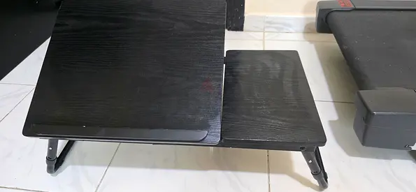 Black Adjustable and folding Laptop Table