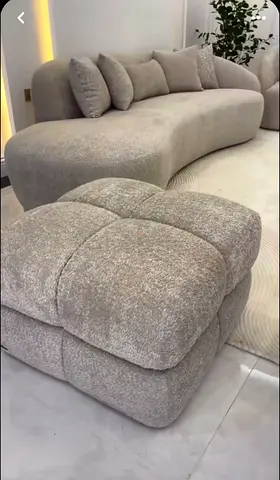 Cozy and Modern Sofa with Matching Ottoman