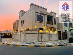 Two-story villa with a rooftop terrace for rent in Al Zahia area. It consists of 6 master bedrooms,
