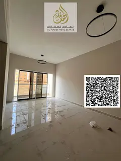 One-bedroom apartment, first occupancy, in Al Jurf 3, directly on Mohammed Bin Zayed exit. Two bathr